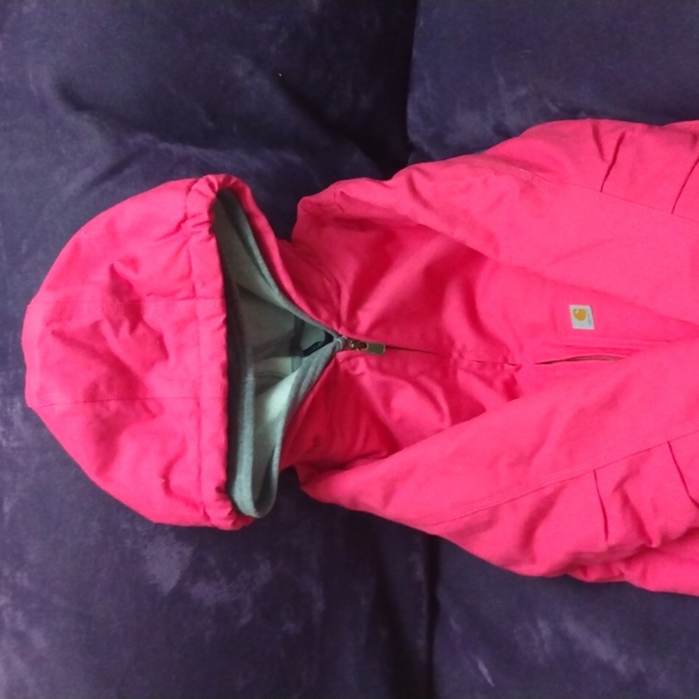 Youth girls insulated pink Carhartt jacket